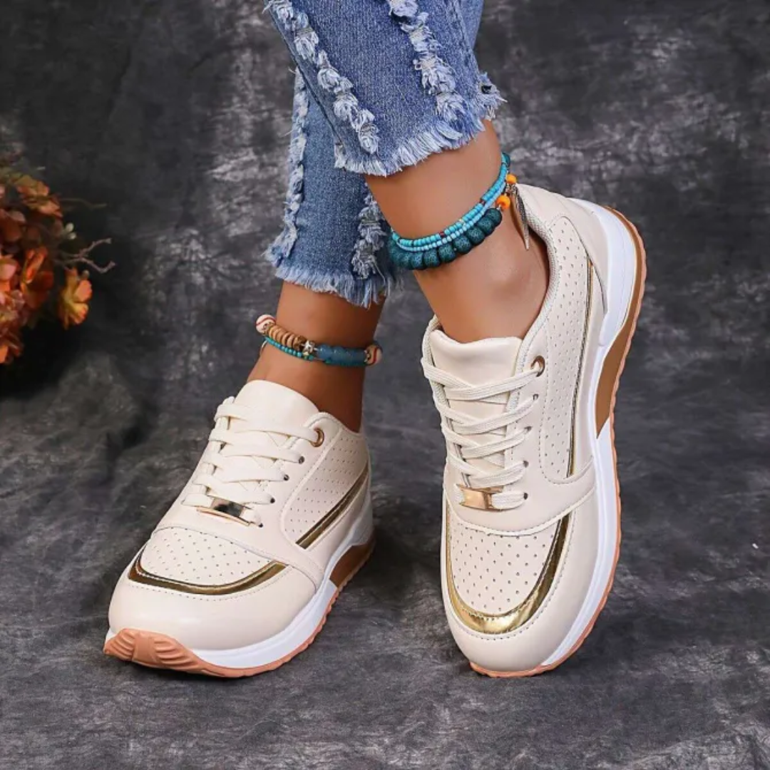Stylowe damskie sznurowane buty do biegania | Zwykły