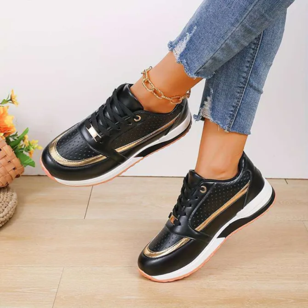 Stylowe damskie sznurowane buty do biegania | Zwykły