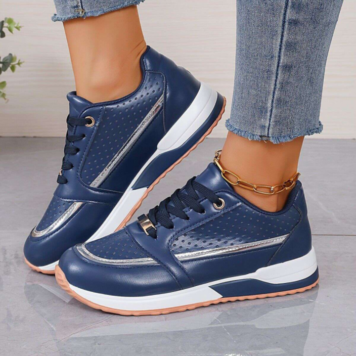 Stylowe damskie sznurowane buty do biegania | Zwykły
